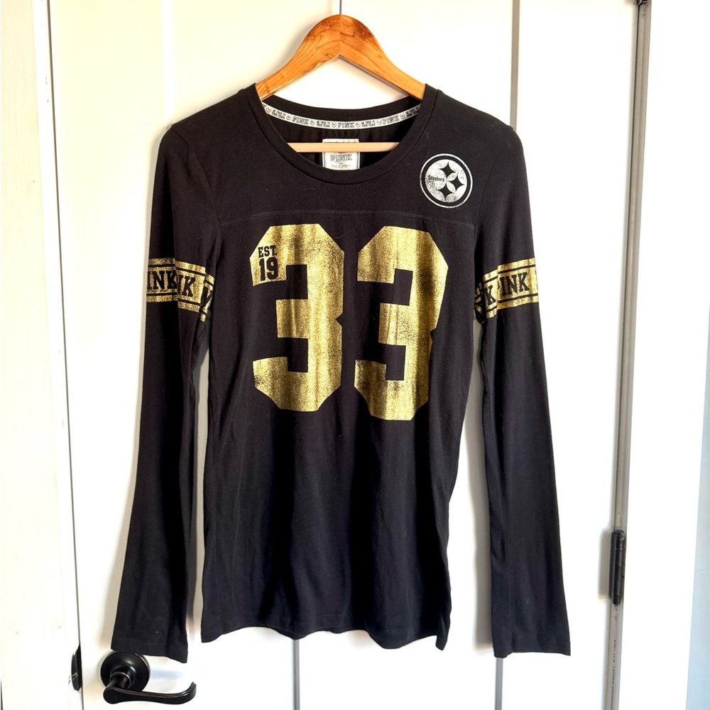 Victoria secret pink always a steelers girl shirt